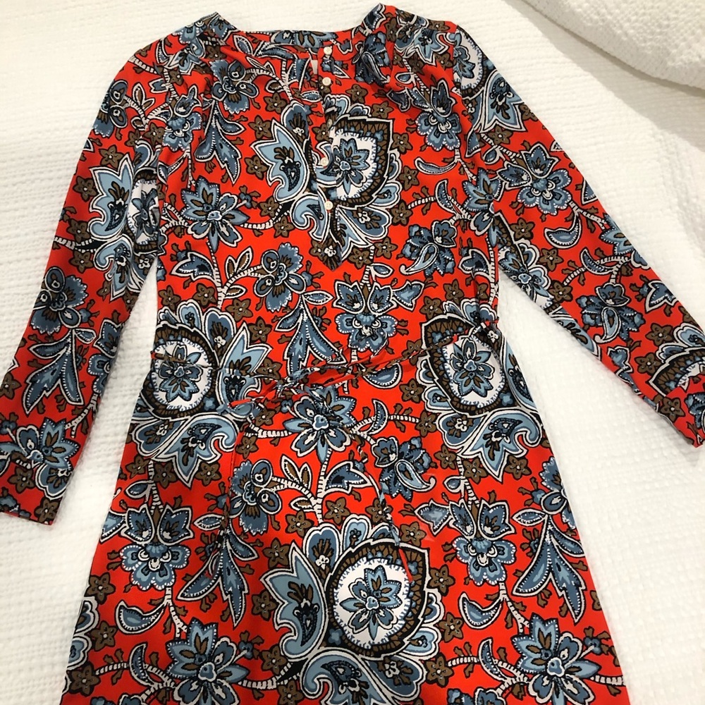 Orange Loft Floral dress